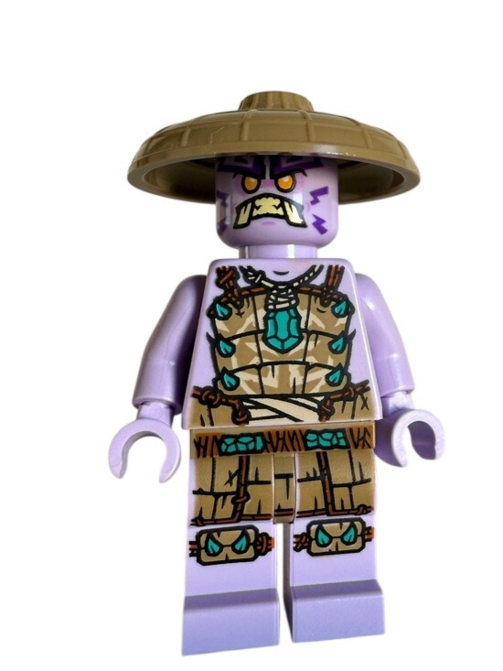 LEGO Ninjago Rumble Keeper Minifig Hat Dark Purple scars Island Fig Retired